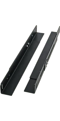 For standard 19" mounting on 24" overall rack widths (24" width frames require two pairs of MCX mounting channels per frame)